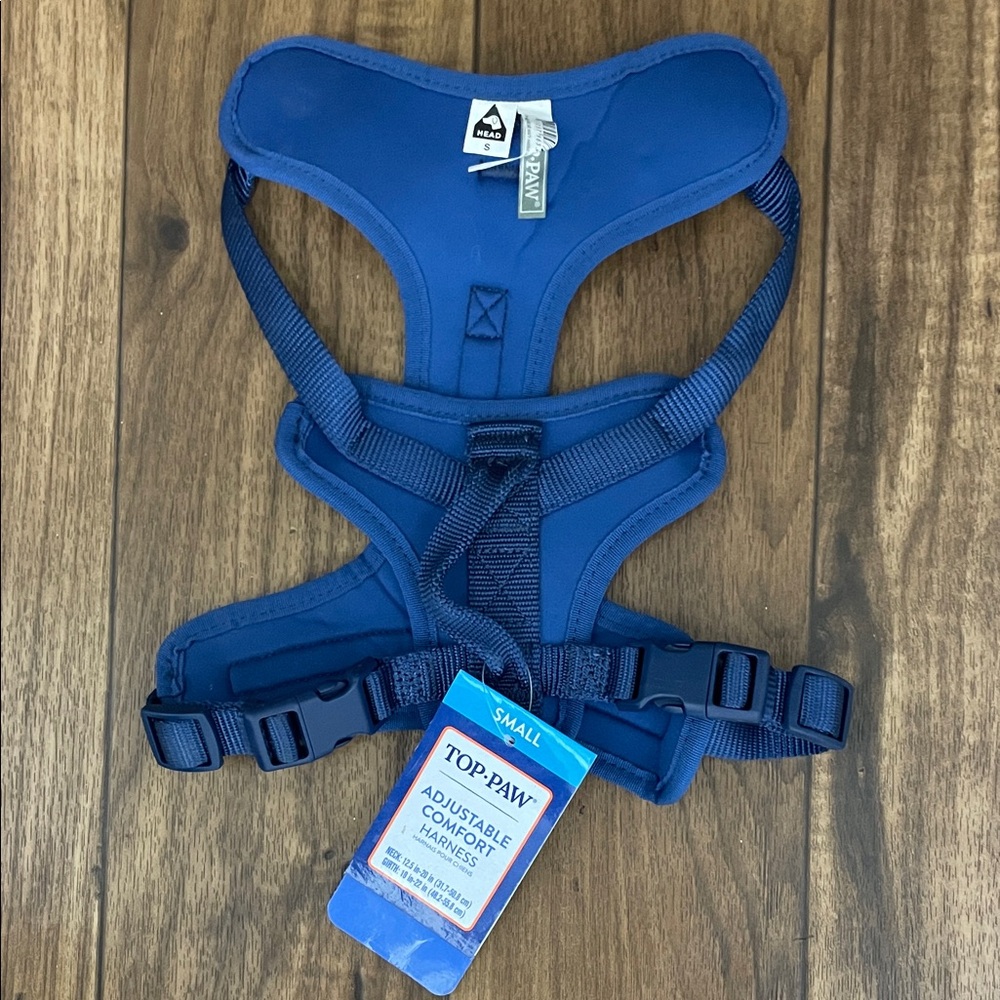 Top Paw Navy Adjustable Small Dog Harness NWT